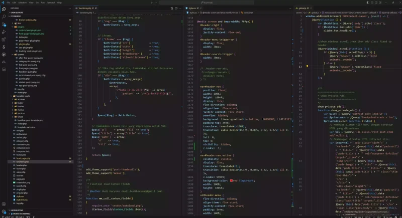 Penjelasan Fungsi Extension VSCode