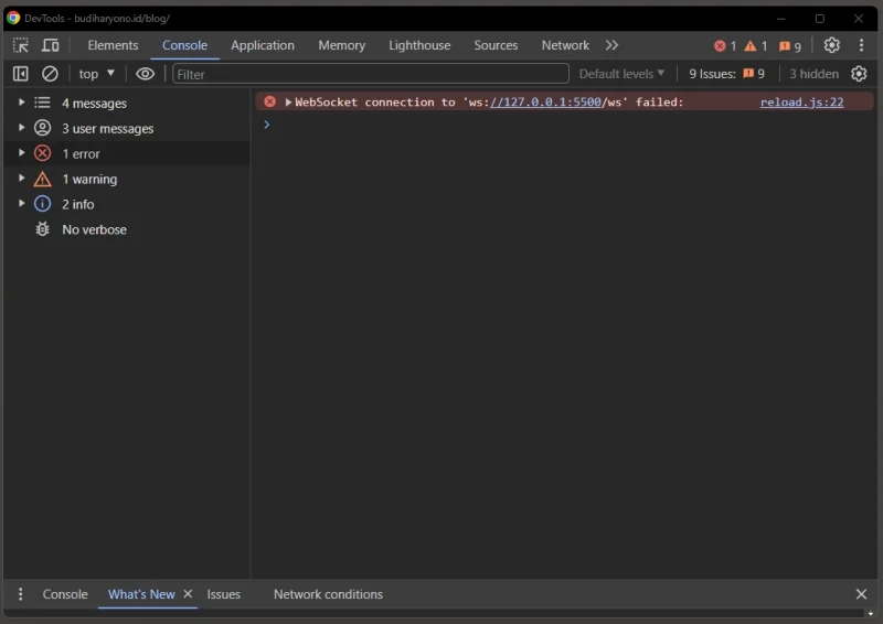 console Chrome DevTools Console: Manfaat Fungsi dan Cara Menggunakannya