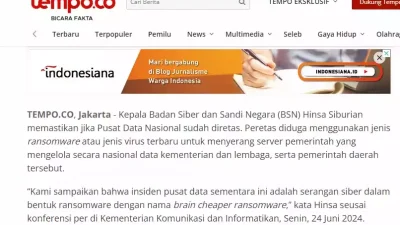 Mengenal Brain Cheaper Ransomware yang Menyerang Pusat Data Nasional?