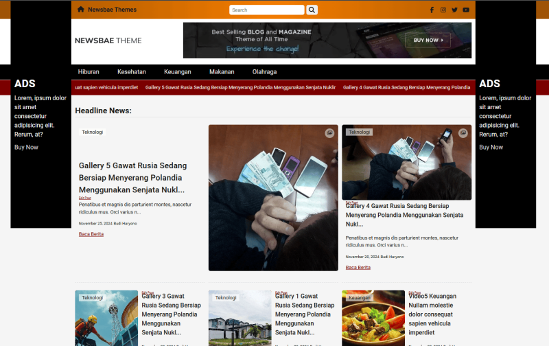 newsbae NewsBae – Tema WordPress Gratis Genre News dan Magazine